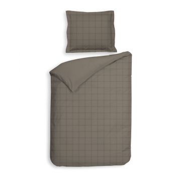 Heckett & Lane Dekbedovertrek Diamante Taupe Grey