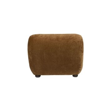 Lounge Chair Wyatt Velours Cognac
