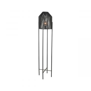 LABEL51 Vloerlamp Ibiza - Zwart - Jute