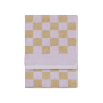 Marc O'Polo Gastendoek Checker Lila 30 x 50 cm