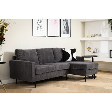 Adore 3 Zits Bank Cl L+R, Stof Rib, Rib230 Antraciet