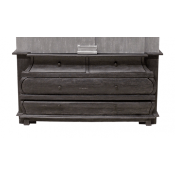 HSM Collection-Dressoir Durham 4 La-160x52x80-Zwart-Teak