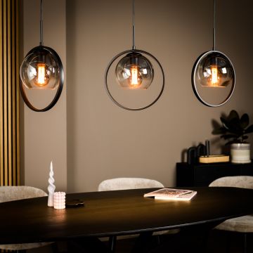 Adore Hanglamp, 3-Lichts, H340 Smoke Glas
