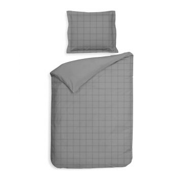 Heckett & Lane Dekbedovertrek Diamante Glacier Grey