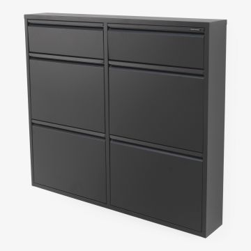 Spinder Design BILLY 6 Schoenenkast - Zwart