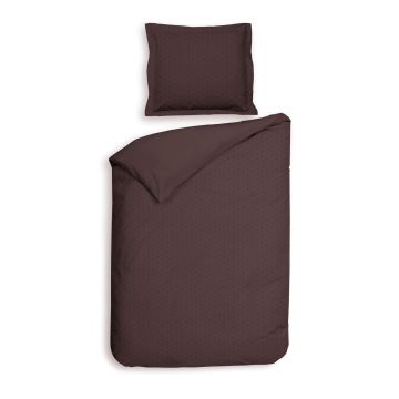 Heckett & Lane Dekbedovertrek Punto Marsala Brown