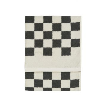 Marc O'Polo Gastendoek Checker Antraciet 30 x 50 cm