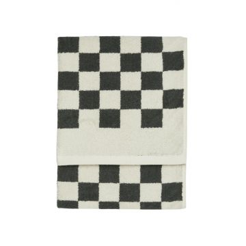 Marc O'Polo Handdoek Checker Antraciet
