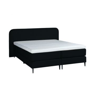 Adore Bouclé Boxspring Zwart