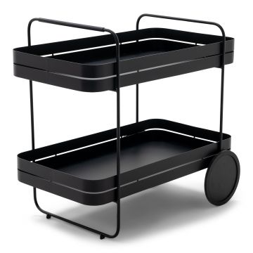 Spinder Design GIN & TROLLEY Serveerwagen - Zwart