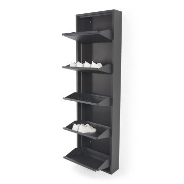 Spinder Design BILLY 5 Schoenenkast - Zwart