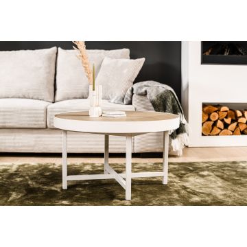 Adore Salontafel Rond 74 Cm, Lennox, L350 Eiken