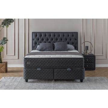 Adore Opbergboxspring Napoli Antraciet