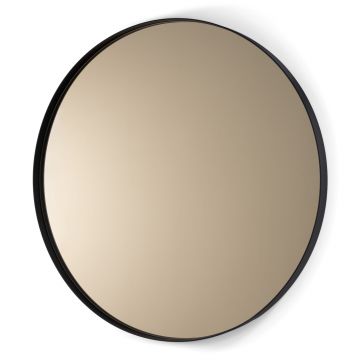 Spinder Design DONNA 5 Ø 90 x 5 Spiegel Bronze - Zwart / Bronsglas