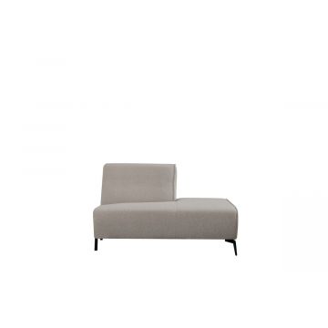 Bank Nero Ottomane Rechts Voorstaand 133x95x80 cm