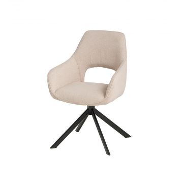 Showmodel - Vita eetkamerstoel - draaipoot 180ARS - Boucle Beige