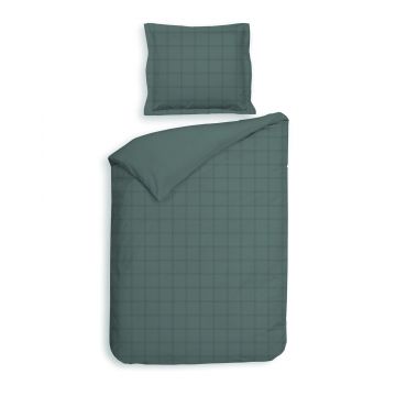 Heckett & Lane Dekbedovertrek Diamante Mineral Green