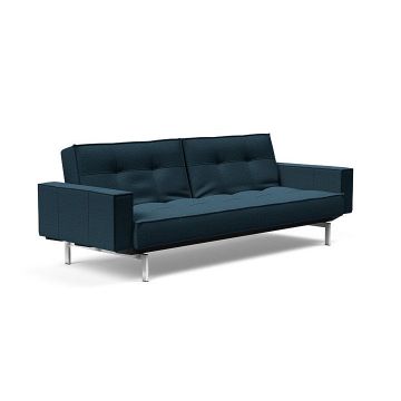 Innovation Living Sofa Bed 115 Splitback Chrome Arms