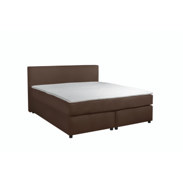 Adore Boxspring Parga Lederlook Bruin