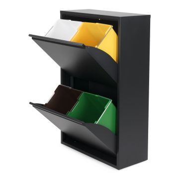 Spinder Design GIGI 4 Afvalscheider - Zwart