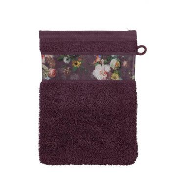 Essenza Washand Fleur Plum 16 x 22 cm