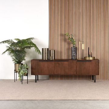 LABEL51 Tv-meubel Rio - Espresso - Mangohout - 180 cm