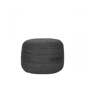 LABEL51 Poef Jute - Antraciet - Jute - 50 cm