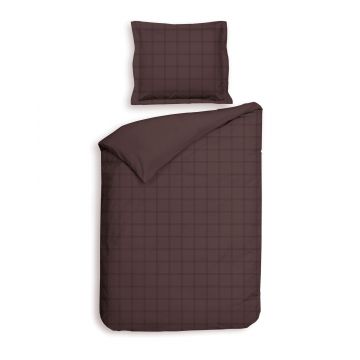 Heckett & Lane Dekbedovertrek Diamante Marsala Brown