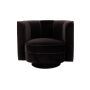 Lounge Chair Flower Black