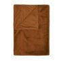 Essenza Plaid Furry Leather brown 150 x 200 cm