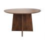 HSM Collection-Ronde Eettafel Kruispoot-120x120x77-Bruin-Mango