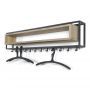 Spinder Design SCHOOL 120 Wandkapstok - Zwart / Eiken