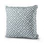 Extreme Lounging b-cushion Pattern Maze Sea Blue