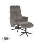 Relaxfauteuil Bergen + Ottomane 77x76x105 cm