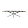 Adore Hsm Collection-Rechthoekige Tuintafel-180X90X76-Naturel/Wit-Teak/Metaal