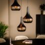 Adore Hanglamp, 3-Lichts, H340 Zwart