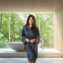 Kayori Shinjo Blauw Kimono Tencel