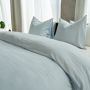 Kayori dekbedovertrek Senju Katoensatijn - Lichtblauw