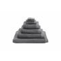 Heckett & Lane Badhanddoek Bath Grant Classic Anthracite 60 x 110 cm