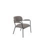 Lounge Chair Jolien Arm Black/Grey