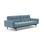Innovation Living Sofa Bed 115 Splitback Styletto Black Wood Arms