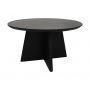 Adore Hsm Collection-Ronde Salontafel Kruispoot-80X80X45-Zwart-Mango
