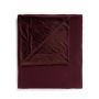 Essenza Plaid Teddy plum wine 150 x 200 cm