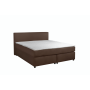 Adore Boxspring Parga Lederlook Bruin