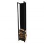 Spinder Design CUBIC FIRE Houtopslag - Zwart