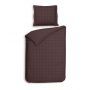 Heckett & Lane Dekbedovertrek Diamante Marsala Brown